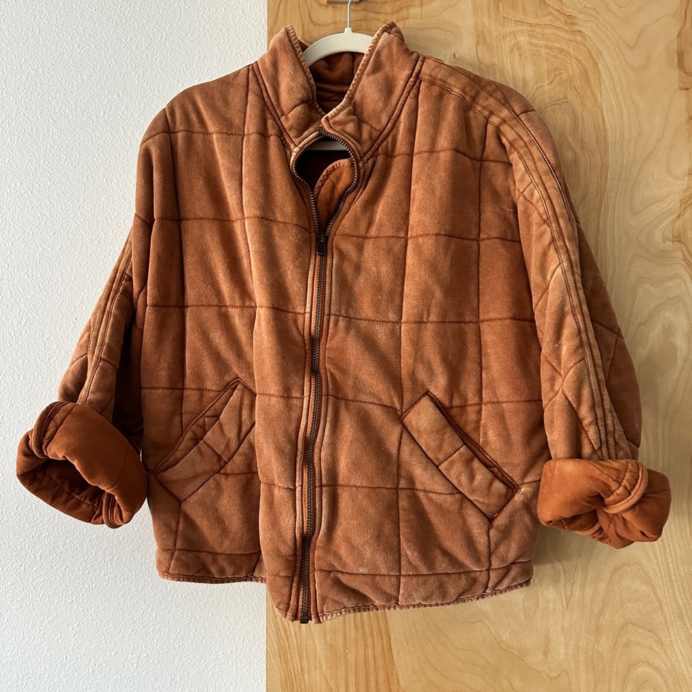 Free People Dolman Quilted Knit Jacket